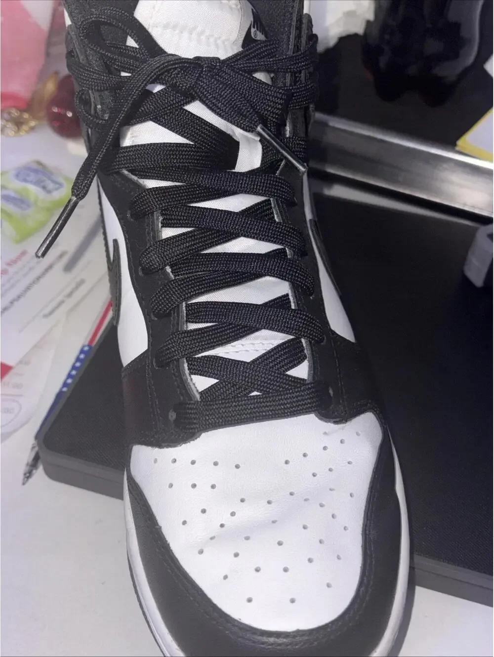 Nike Dunk High Retro White/Black - Total‎ Orange Panda (2021/2024) - Mens Size 8
